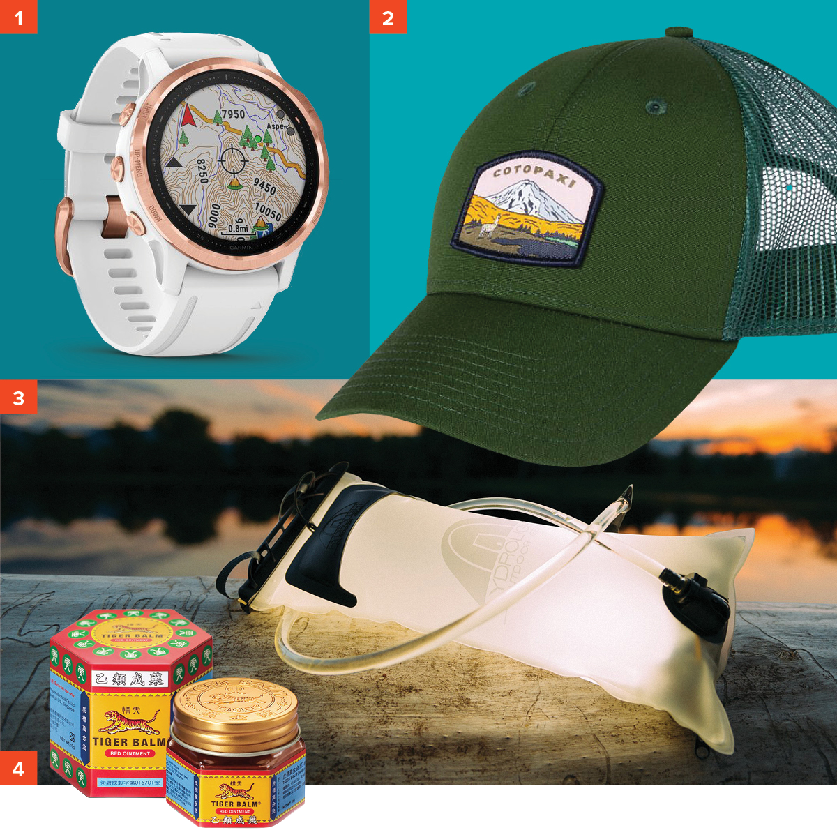 skimag-mothersday2020-camp Mother's Day 2020: Garmin fēnix® 6S Pro Watch, Cotopaxi Llamascape Trucker's Hat, Hydrolight Outdoor Gear Hydrolight 2L/70 oz. Hydration Reservoir,…