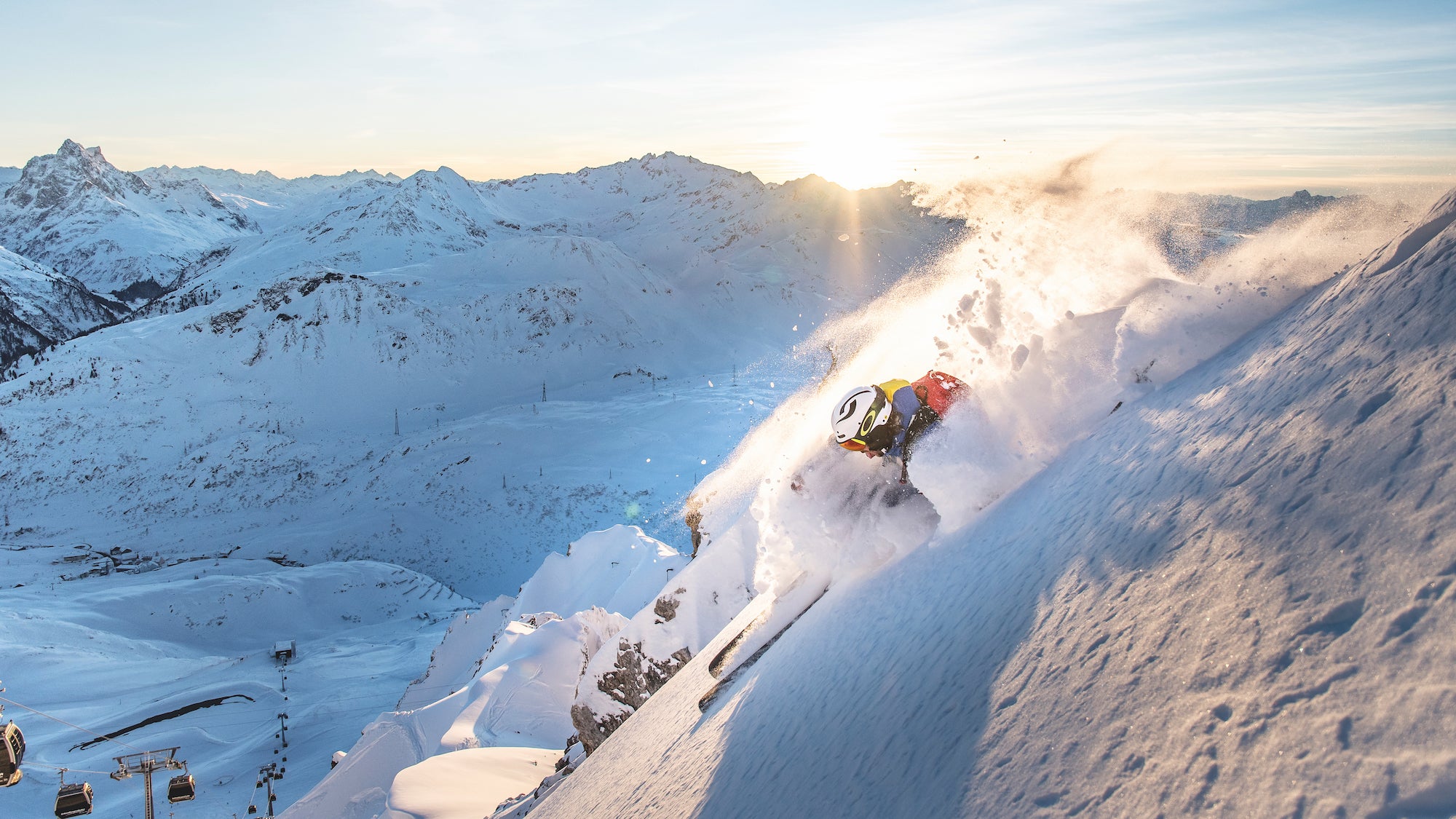 Schindler_© TVB St. Anton am Arlberg, Patrick Bätz (14) Fresh tracks at St. Anton am Arlberg, one of the top 10 biggest ski resorts in the world.