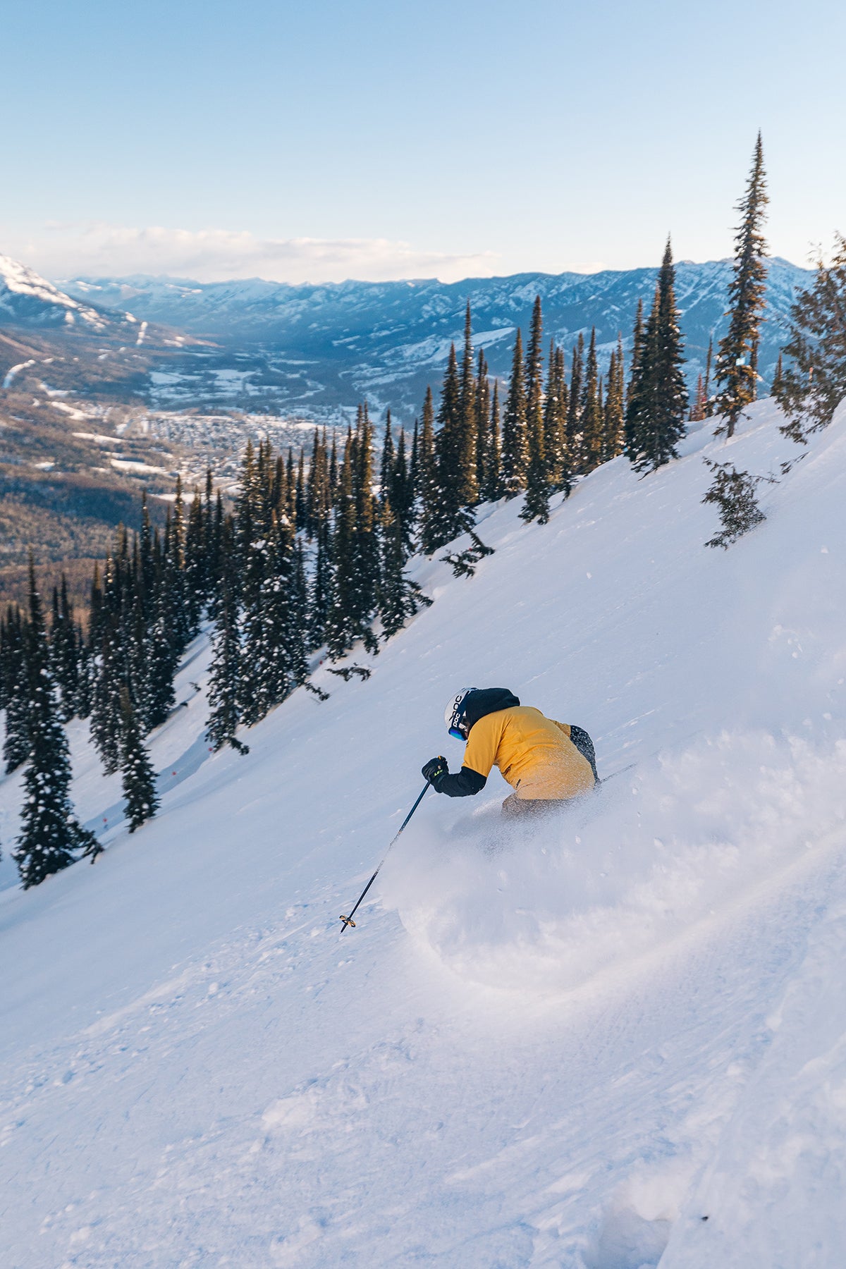 PowderBasics PSIA skier at Fernie Alpine Resort