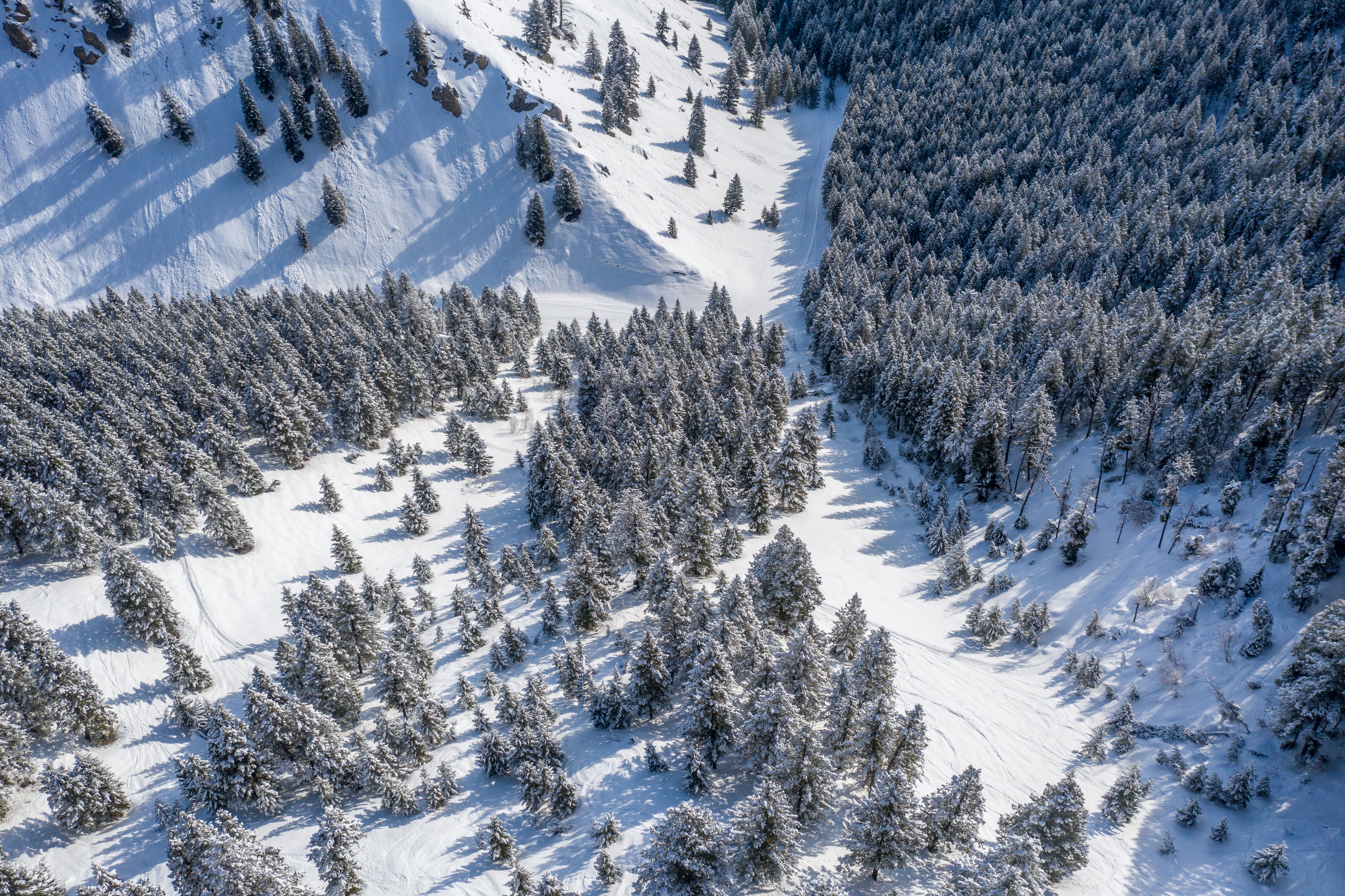 New Terrain Drone shot of new terrain at Sun Valley