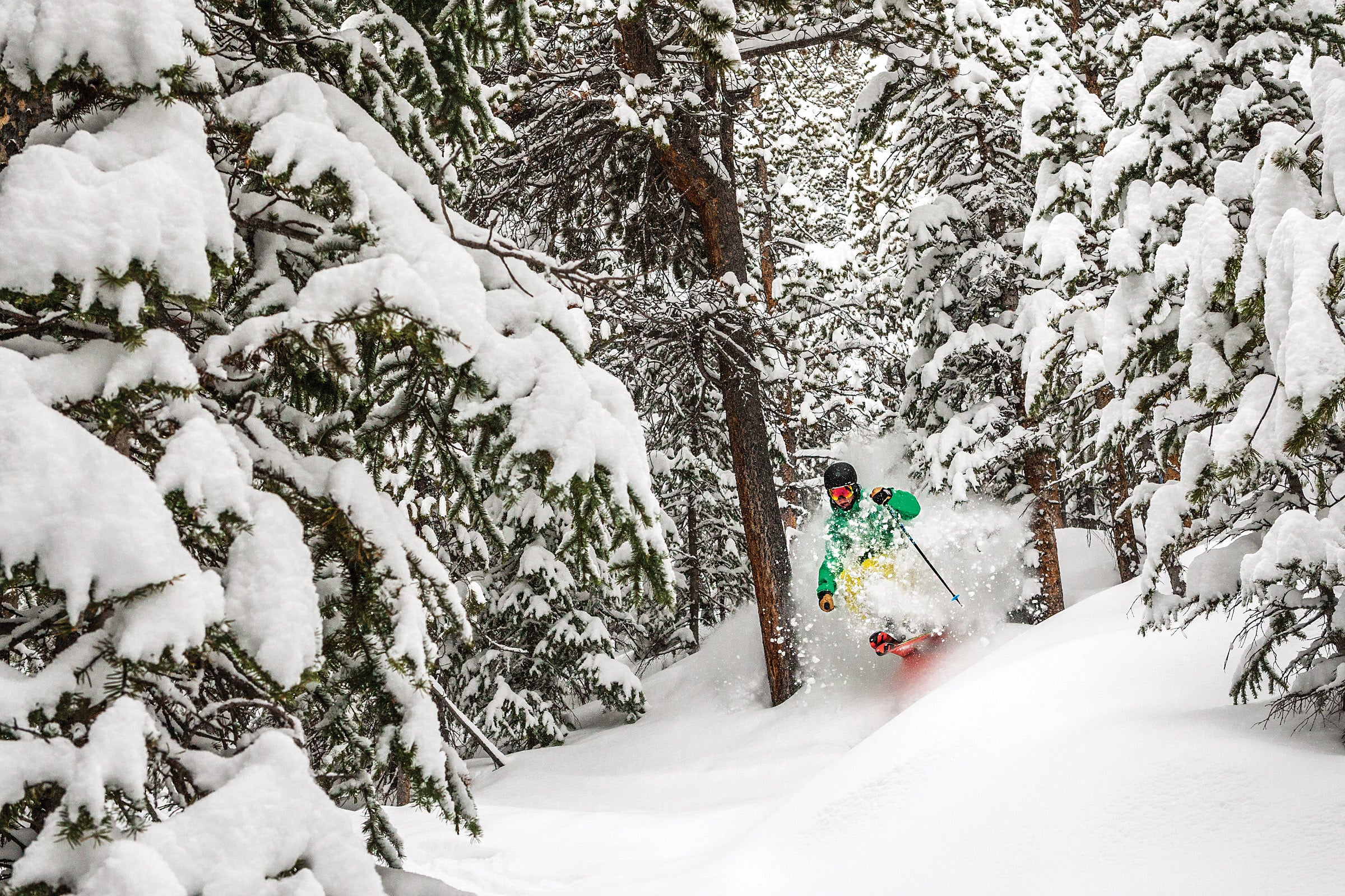 SKI1016_RGW12_WinterPark Tree skiing at Winter Park
