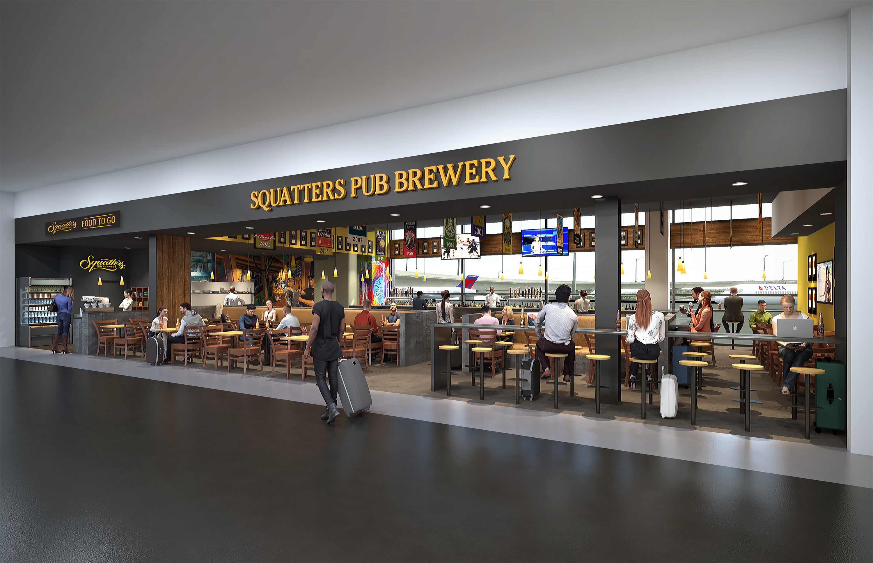 Squatters_airport_to go Rendering of the Craft Café at the SLC Airport