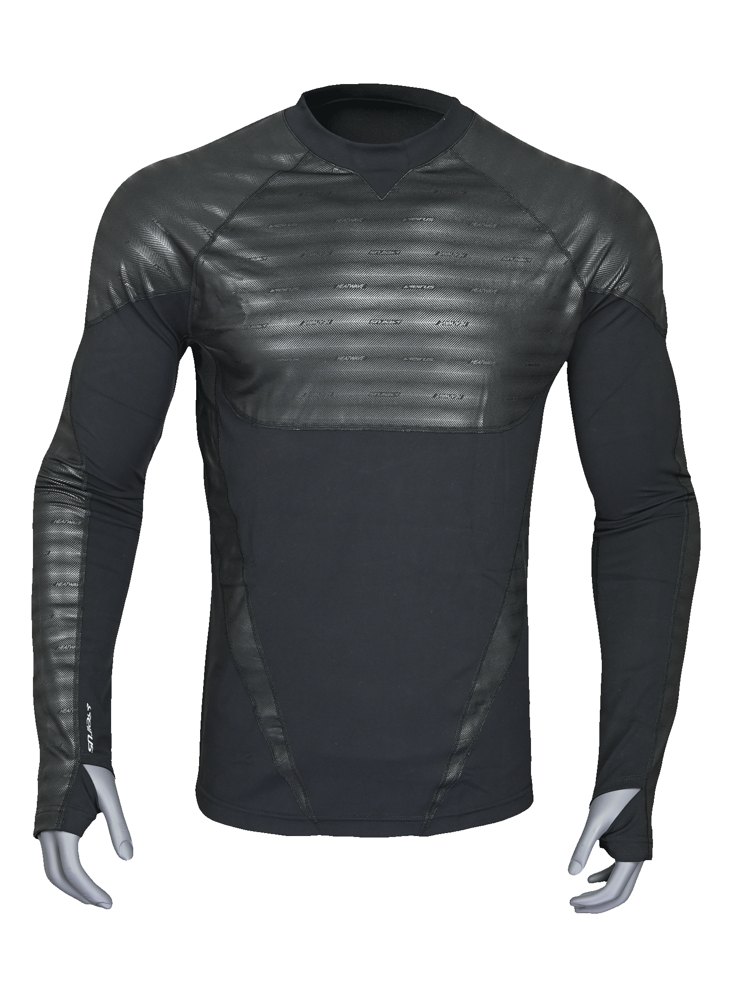 2405-Mens-Heatwave-Body-Mapped-Crew-Top_CARBON None