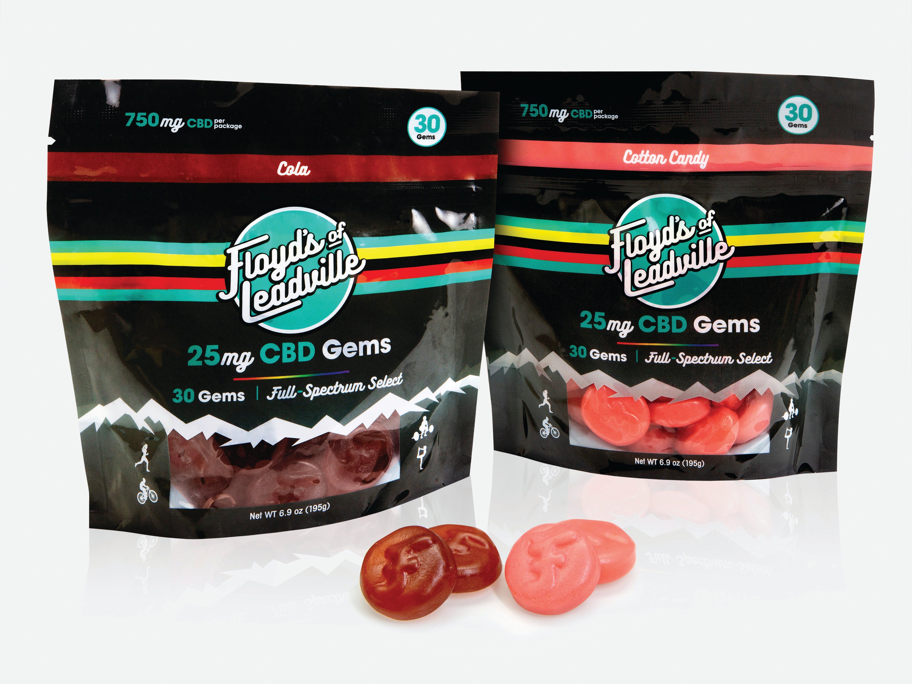 FLOYD DEC HGG Gems-Bags-Combined-Product Floyd's CBD Gummies