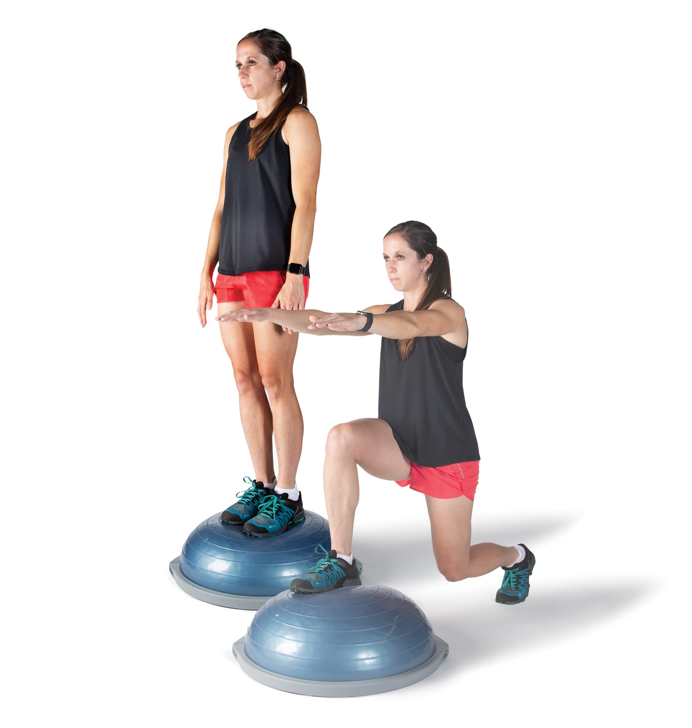 SKI1220-FIT-BosuLunge Bosu reverse lunge