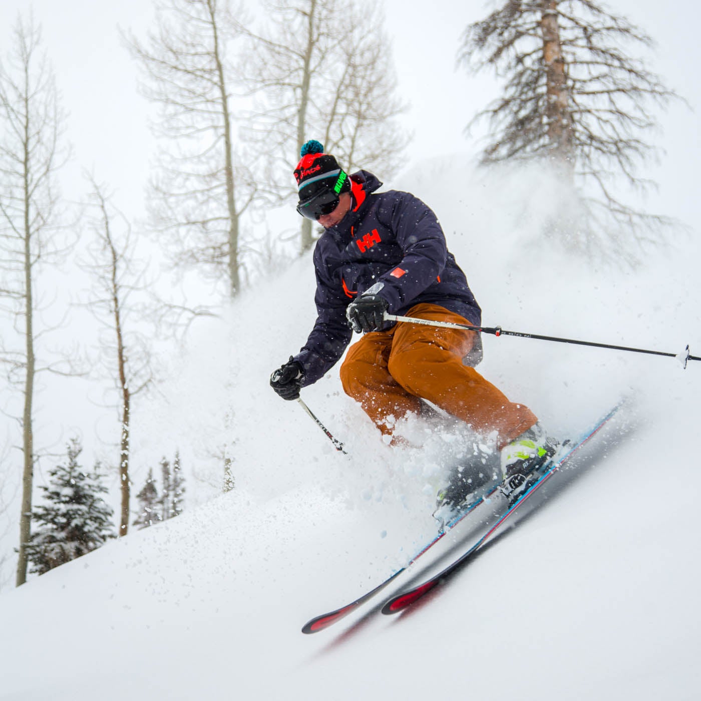 20180305-SkiTestDV-2491-2 Mark Elling skiing at Deer Valley
