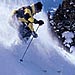Heavenly-skier on ridge None