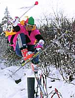 "The crown line with the gouge from the cornice that triggered it still visible.  Photo by Carl Reed"