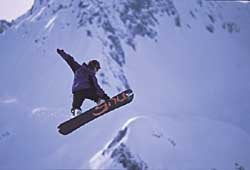 Warren Miller's <I>Storm</I> Barrett Christy explores the Austrian Alps during the filming of Warren Miller's Storm. Photo by Chris Patterson.