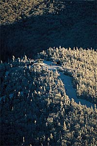 Jay Peak Atop the tram building (elevation: 4,000 feet): a typical day under the Jay Cloud.