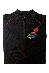 Mount Life 105 PRADA Prada gives wool a facelift in this men's zip-up pullover ($470). The zip front pocket holds cash for hot chocolate-or a hot toddy.…