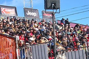 X Games 2004 Crowds enjoy the sun as the competition gets started for the day.