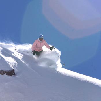 Sunny Side Up Big-mountain hero Hugo Harrison lights up Portillo's Super C couloir.