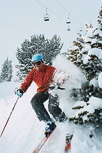 Wild, White West (Lindsay) WILD, WHITE WESTLINDSAY WEARS Helly Hansen Kozy jacket, $150, and Alibi pants, $175; Mountain Hardwear Corduroy Pill Box hat, $24; Swany X-Over…