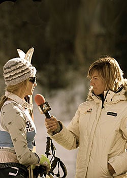Julia Mancuso Mancuso is interviewed at the Aspen World Cup by former USST teammate Kristina Koznick. The reigning Olympic giant slalom champion also collected…