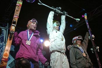 Winter X Games 11 Sarah Burke won first place for women's superpipe. Grete Eliasen took silver and Jen Hudak took bronze.Photo courtesy of Tony Donaldson/Shazamm/ESPN…