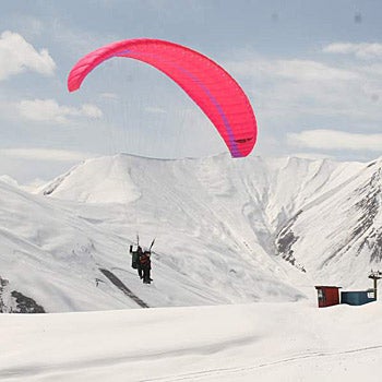 Gudauri, Georgia The winter sport season lasts from November to April.