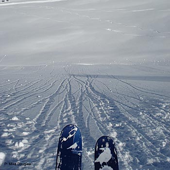 Whistler First Turns Mike Douglas stares over his first turns of 2007 on Oct. 5, at Whistler, B.C. PHOTO: Mike Douglas