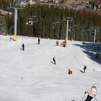 Copper Opening Day 2007 Skiers and riders who were able to play hooky enjoyed the 18-inch base.PHOTO: Copper Mountain