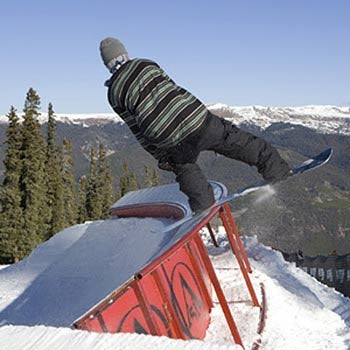 Keystone Opening Day 2007 The A51 Terrain Park Crew has assembled the largest jibbing area in the country.PHOTO: Keystone Mountain