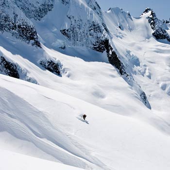 Forbidden Tour Glaciers, cols, and crevasses surround the jagged spire of Forbidden Peak in northern Washington. Find out more here.