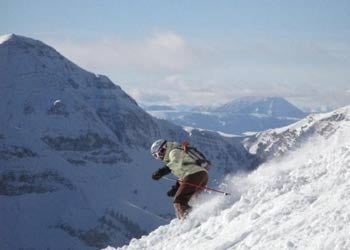Recycling Abounds A summertime view of the Grand Targhee Resort Plaza shows a trail map with a
