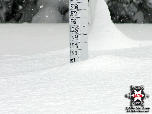 Alta, UT 151 inches settled all natural snow and counting! That makes 544 inches so far this season! alta.com