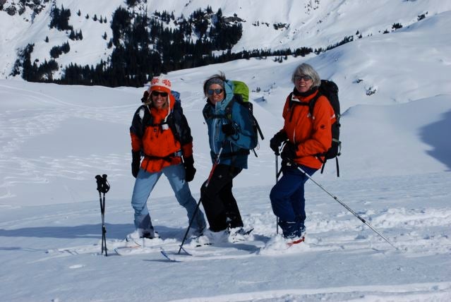 Sonja, Regula and Danielle (left to right) on the Bundstock None