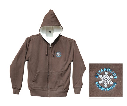Altaholic Anonymous Hoodie When did you officially start Altaholics Anonymous? I made the first shirts in the winter of 84/85 and sold them at the bars, apres ski. People would…