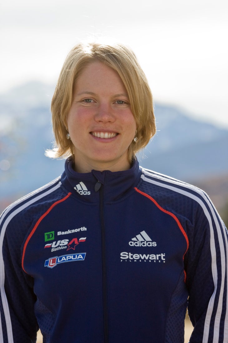 Haley Johnson: Snowfall Cards Everyone needs a notecard at some point. Why not get one made by a chick who shoots a .22 caliber rifle. Biathlete Haley Johnson sprints on skate…