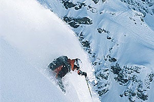 McReynolds in Powder McReynolds devours acres of untracked.