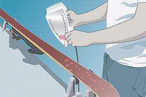 #16 Wax Your Skis More Often Heat the iron to about 240 degrees Fahrenheit. The exact temperature doesn't matter, but you don't want an iron that's too hot (the wax will smoke)…
