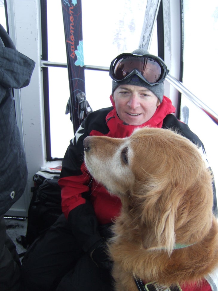 Going for a Ride Adoring fans have the chance to pet Tucker when he rides the Funitel to work.Always workingAs I follow York and Tucker from the Funitel to a patrol…