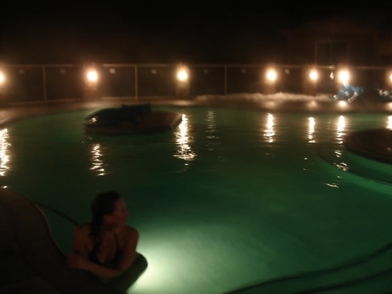 Halcyon Hot Springs A bit of a drive and a free ferry ride to Galena Bay, the Halcyon Hot Springs are the premiere extracurricular activity. With two pools, 100 and 105…