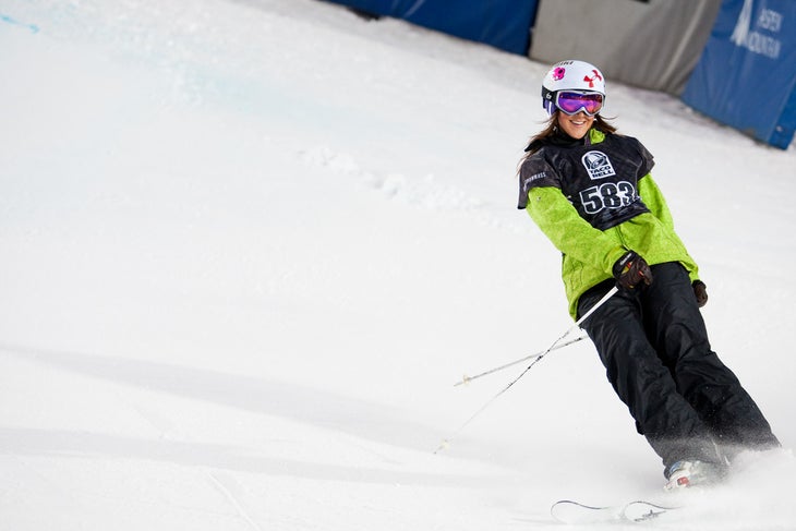 Jen Hudak Jen Hudak during the superpipe finals.