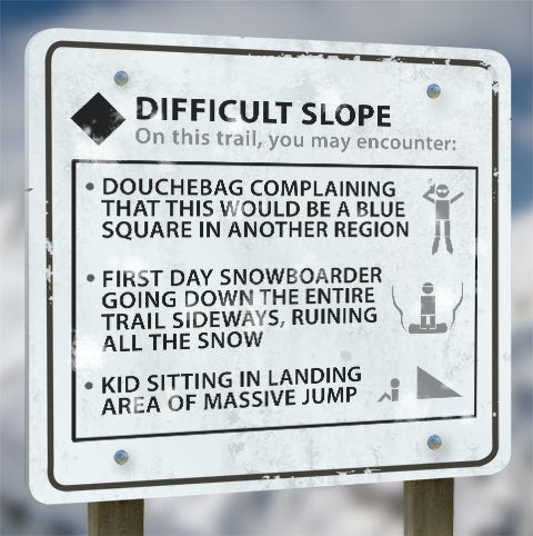 Black Runs The good folks at CollegeHumor.com have finally explained what to expect at resorts.
