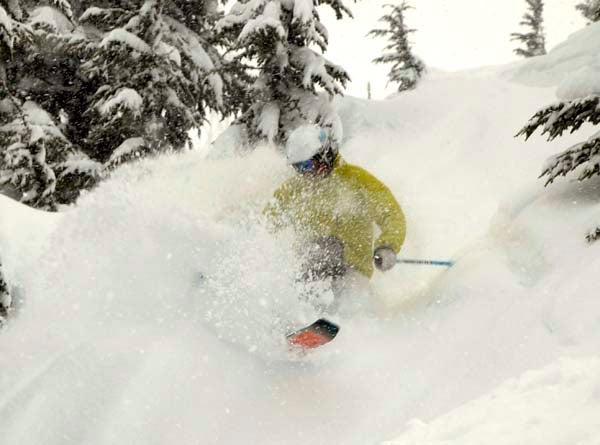Alyeska: Ski More Powder Alyeska has received 24 inches in the past 24 hours. And did we mention they've had 714 inches this year? In this photo: Corky Still.