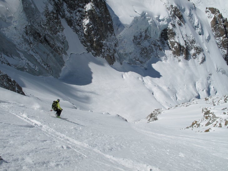 Chamonix is Steep Chamonix is steep. I’m talking really steep. Maybe you’ve skied 55 degree slopes at New Hampshire’s Tuckerman Ravine, or Jackson Hole’s Corbett’s…