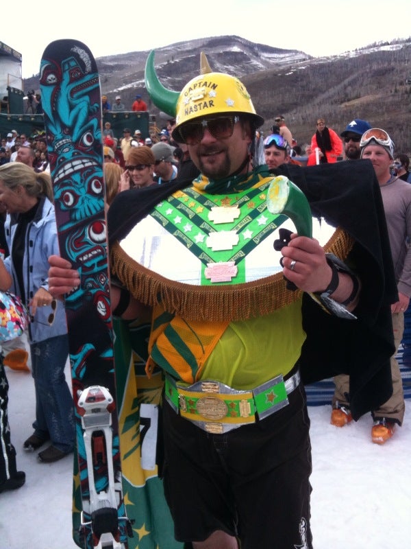 SBTV: Captain NASTAR Say hello to Captain NASTAR! Decked out in a homemade pond-skimming outfit, Captain NASTAR always heralds the coming of good times.
