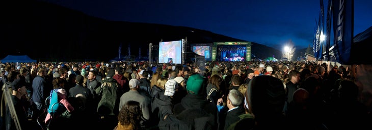 Spring Back to Vail The view from the base for the Pondskimming World Championships at Spring Back to Vail. The Pondskimming competition was moved back to the final day…