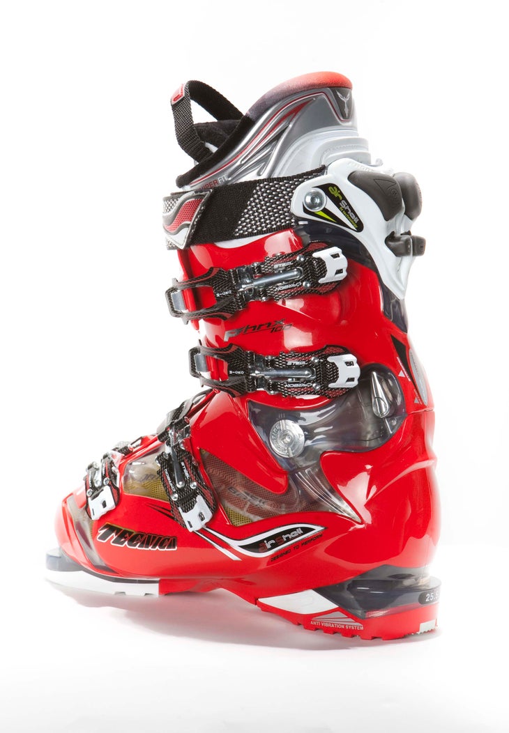 Tecnica Phoenix 100 Boot This all-mountain boot from Tecnica comes with all the fixings of an expert-level boot—Velcro spoiler, four carbon steel buckles, shock-absorbing and…