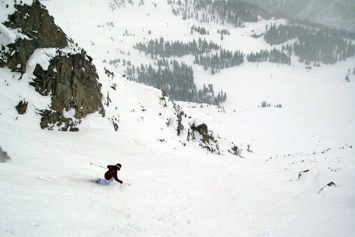 Snorkel Emily Templin Lesh not really needing a snorkel on this day. Still great skiing regardless. The Lenawee Mountain lift and the rest of the resort are…