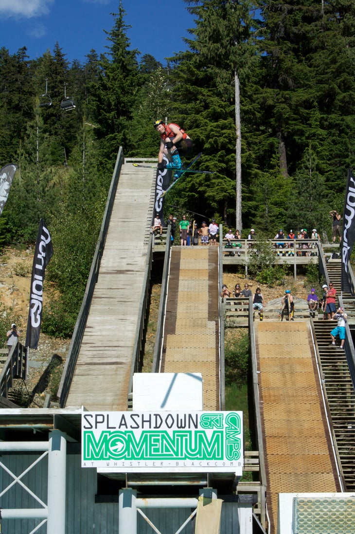 Best Trick winner, Mike Riddle Pro skier Mike Riddle, from Squamish BC, took home top honors for his huge double cork 1620. “We had some fun in the sun, jumping into the pool in…