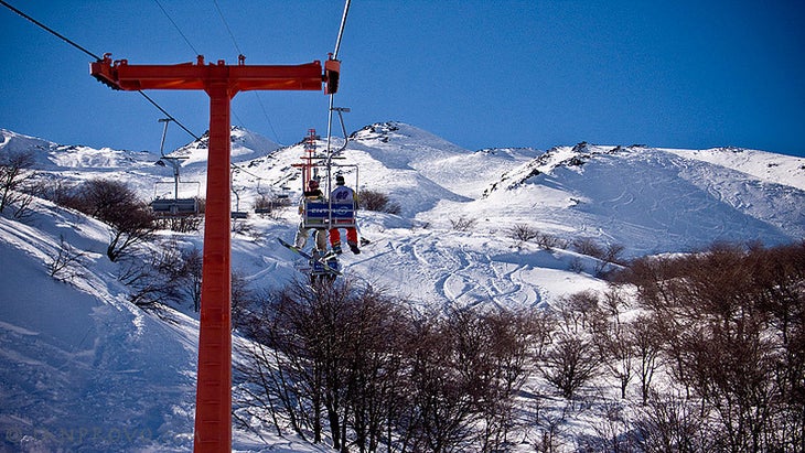 "Riding up the Otto lift at Nevados de Chillan is a 22 minute affair. The double chair is the longest lift in South America which allows you to鈥"