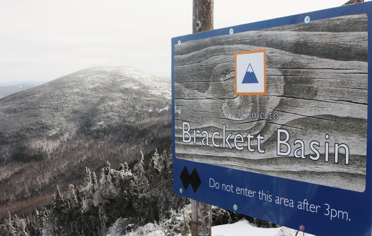 Dropping in to Brackett Basin You can read more about the expansion here.