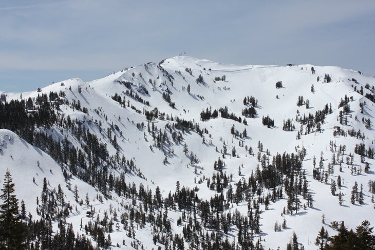 Bowl skiing at Alpine Alpine Meadows has lots of steep bowl terrain.