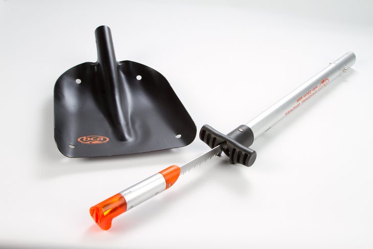 Shovel Because you don’t want to be digging your buddies out with a credit card and your soup spoon. This one is light and streamlined, plus, it has a snow…