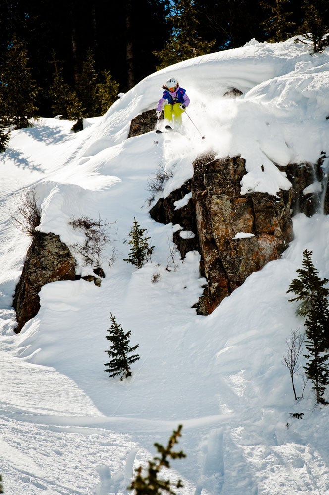 Suz Graham in Silverton Mountain's Zone 7 None