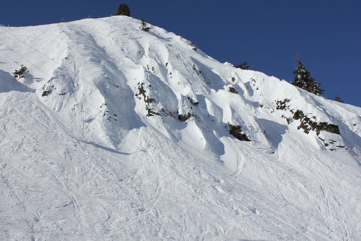 The Fingers The Fingers are also generally way more filled in. People were claiming cliff drops and lines they would never ski in a regular snow season.