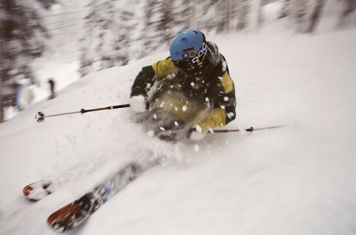 Tree skiing Sierra is known for their tree skiing, which helped to preserve last week's snow well into the weekend.